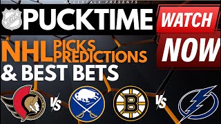 NHL Predictions Picks amp Odds  Senators vs Sabres  Bruins vs Lightning  PuckTime Mar 27 [upl. by Aleta423]