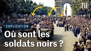 Libération de Paris 1944  pourquoi il ny avait presque aucun Noir dans les défilés de la victoire [upl. by Aloke]