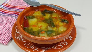 🥣 SOPA DE PATATAS Y ACELGAS 🥔🥬 A LA EXTREMEÑA 🥰  BEATRIZ COCINA [upl. by Adamsun]