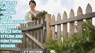 Creative Garden Fencing Ideas Enhance Your Outdoor Space with Stylish and Functional Designs [upl. by Jeannie]