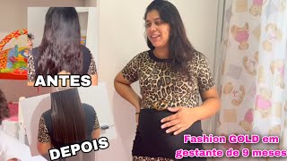 PROGRESSIVA FASHION GOLD EM GESTANTE  APLICAÇÃO CORRETA E RESULTADO FINAL 😱 [upl. by Matrona]