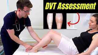 Deep Vein Thrombosis DVT OSCE Clinical Examination  Plus DVT risk factors diagnosis amp treatment [upl. by Donnell]