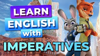 IMPERATIVOS en Inglés en Zootopia 5x  Aprende Inglés con Zootopia [upl. by Nonad824]