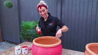 How to Prep and Paint Terracotta Pots [upl. by Gernhard]