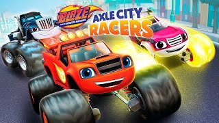 Blaze and the Monster Machines Axle City Racers  FULL GAMEPLAY ALL TRUCKS [upl. by Lara]