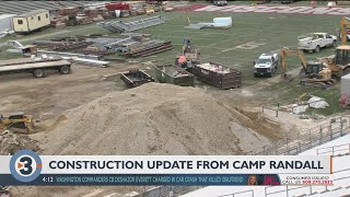 Camp Randall south end renovation well underway set to wrap up by football season [upl. by Pengelly]