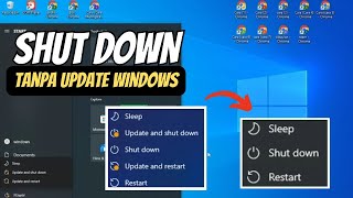 Cara Menghilangkan Update And Shutdown Windows 10 dan 11  Mengatasi Windows Update Restart Required [upl. by Enelam]