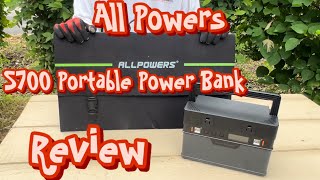 AllPowers S700 Portable Power Station Review [upl. by Bruns]