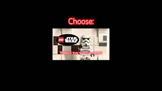 What do you want to watch legostopmotion legostarwars starwars shorts [upl. by Ahsilram]