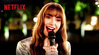 Whats It All About Alfie  Lily Collins Singing in Emily In Paris Season 3  Netflix [upl. by Edyak]