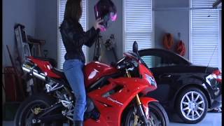 Custom MARKETING VIDEO PRODUCTION female motorcycle rider [upl. by Shaun505]