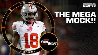 MEGA MOCK DRAFT w Mel Kiper Jr amp Field Yates  First Draft [upl. by Enriqueta]