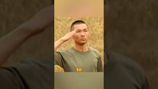 Man cuts a word out of a wheat field even passing special forces salute him movie [upl. by Einhoj597]