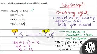 Which changes requires an oxidising agent [upl. by Yrdnal]