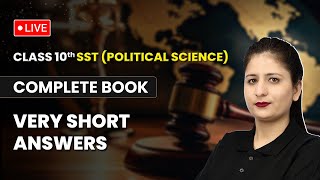 Complete Book  Very Short Answers  Class 10 Social Science Political Science  CBSE Exam [upl. by Tonl994]