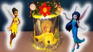 DIY  weihnachtliches beleuchtetes Glas mit Zauberfolie selbst gestalten [upl. by Nohtiek629]