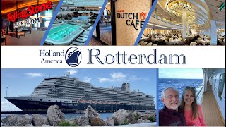 Holland America Rotterdam Ship Tour Full detailed deckbydeck  Bonus Helpful Hints [upl. by Eeralih]