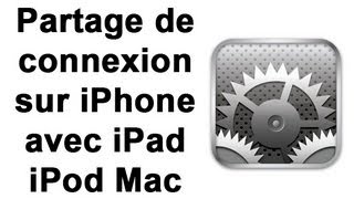 Partage de connexion sur iPhone avec iPad iPod Mac [upl. by Llemij242]