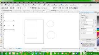 Corel draw  squrescircles from center [upl. by Siuoleoj]