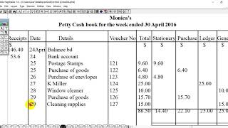 Petty cash book Q and Ans [upl. by Akeemat]