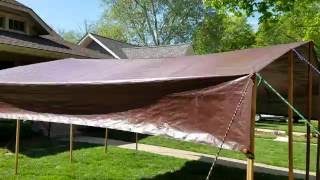 DIY Tarp Camping Canopy [upl. by Euqcaj729]