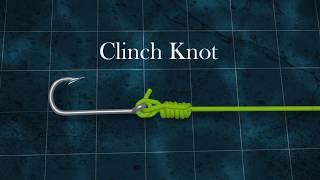 BASIC CLINCH KNOT  EASY TO TIE ANIMATION [upl. by Bajaj]