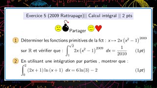 Correction examen national 2022 Maths Probleme Rattrapage  Etude de fonction  PC et SVT [upl. by Chimene]