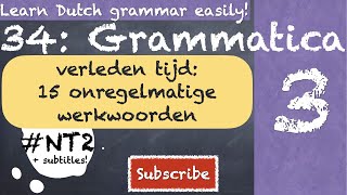 DE VERLEDEN TIJD DUTCH GRAMMAR NT2 learndutch grammatica nederlands staatsexamen inburgering [upl. by Emera]