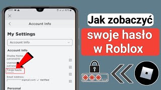 Jak zobaczyć swoje hasło w Roblox nowy 2023 [upl. by Rufus]