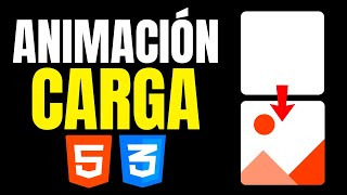 ✅ Animación de CARGA de IMAGEN con HTML y CSS facil 🔥 [upl. by Atenaz988]