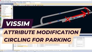 Vissim Tutorial  Attribute Modification  Circling for empty parking space [upl. by Enitnemelc]