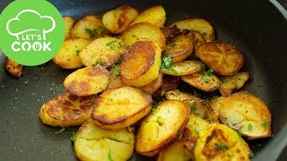 Knusprige Bratkartoffeln aus gekochten Kartoffeln  DAS Rezept [upl. by Esnahc891]