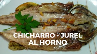 Chicharro Jurel al horno Receta casera tradicional [upl. by Erodisi]