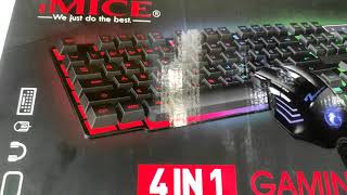 IMICE 4IN1 Gaming Combo Mouse Keyboard Headphone Unboxing [upl. by Nythsa453]