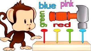 Learn Colors Numbers with Monkey  Educational Kids Puzzle Games Monkey Preschool FixIt [upl. by Eibrik750]