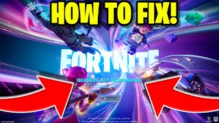 Why is Fortnite Servers Down How to Fix Fortnite Servers Not Responding [upl. by Bullion]