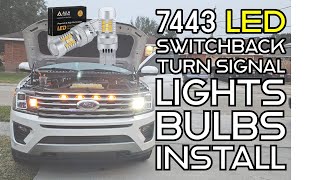 Ford Expedition 4th Gen 2018  7443 LED Switchback Turn Signal Light Bulbs Install [upl. by Hakon]