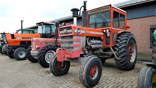 Oldtimer bromfietsen motoren tractoren in de veiling in Scherpenzeel [upl. by Akem]