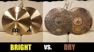 16quot Meinl Hihats  Bright vs Dry [upl. by Peterec754]