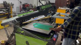 Nonwoven Bag Screen Printing Machine  Made in Sri Lanka [upl. by Skeie]