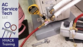 Steps to Vacuum and Charge Refrigerant on a Mini Split Unit [upl. by Yelnats]