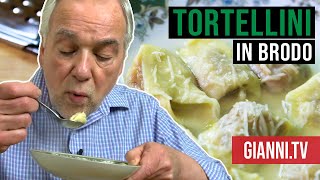 Tortellini in Brodo Italian recipe Giannis North Beach [upl. by Aicatsana157]