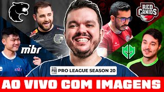 DIA 1 ESL Pro League Season 20  COM Gaules AO VIVO COM IMAGENS [upl. by Llenrahs]