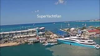 The yacht Go crashing into the dock twice in Simpson Bay St Martin [upl. by Daniele]