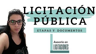 LICITACIÓN PUBLICA  Etapas y Documentos publicados [upl. by Merissa706]