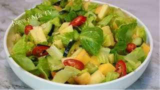 Ensalada de Lechuga con Mango [upl. by Thorin312]