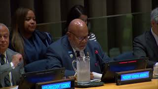 UN PGA remarks at the joint General AssemblyECOSOC thematic event on El Nino 20232024 [upl. by Etterrag403]