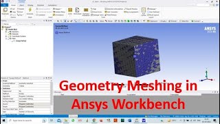 Geometry Meshing in Ansys Workbench  Basic Ansys Meshing Tutorial  Ansys 2020 R1 [upl. by Anaugahs]