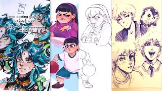 😍Art drawing tiktok compilations  Drawing tiktok 105 [upl. by Tarsuss]