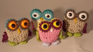 DIY Häkeln Eule Schlüsselanhänger Owl Tutorial Gratisanleitung so süss [upl. by Aynad]